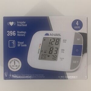 NEW Mabis Universal Arm Talking‎ Blood Pressure Monitor LCD Screen NIB